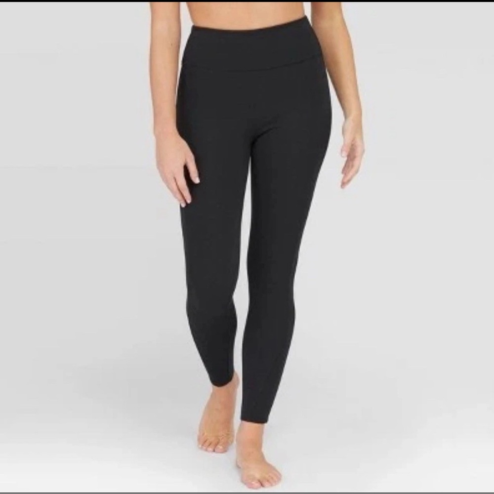 Assets By Spanx Black High-Waisted Leggings